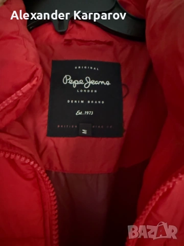 Pepe Jeans London зимно пухено яке M - отлично състояние, снимка 3 - Якета - 53638562