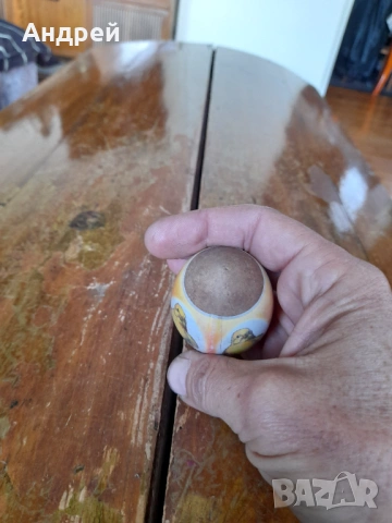 Старо дървено яйце #23, снимка 3 - Други ценни предмети - 53303973