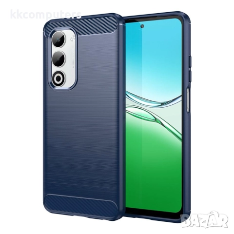 Oppo A5 5G / A5 4G Удароустойчив Калъф Carbon Fiber Brushed и Протектор – черен, тъмносин и червен, снимка 3 - Калъфи, кейсове - 52056991