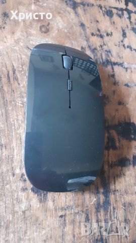 безжична мишка wireless, цвят черен, пластмаса гланц
