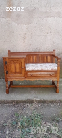 Пейка телефонна-Рустик, снимка 3 - Дивани и мека мебел - 52276286