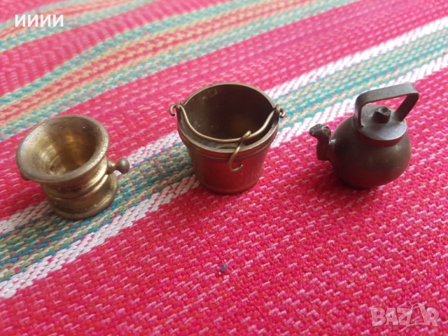 Месингови чайник хаванче кофа