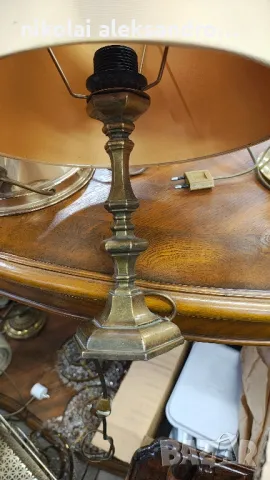 нощна лампа месинг, снимка 3 - Антикварни и старинни предмети - 49640904