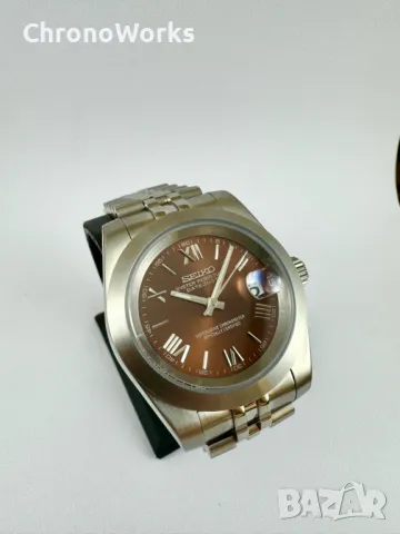 Часовник Seiko Datejust Mod Roman Dial 39мм, снимка 1 - Мъжки - 47171797