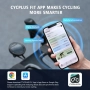 Нов компютър за велосипед CYCPLUS GPS, безжичен, ANT+ Bluetooth скоростомер, километраж, IPX6 вод..., снимка 9