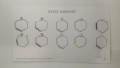 Маркери за чаши; glass markers, 10 броя, снимка 1