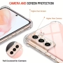 Прозрачен, удароустойчив гръб за Samsung S22 5G, снимка 2