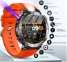 Водоустойчив Мъжки Смарт Часовник с Фенерче 600mAh Голяма Батерия4.32см Голям HD Дисплей, снимка 2
