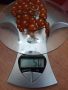 Стар руски  кехлибарен гердан с  кръгли,плътни зърна и обеци кехлибар и сребро ,50 грама, Русия., снимка 11