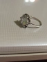 Продавам нежен сребърен пръстен с печат 925, с бял циркон с размер 10 мм. , снимка 2