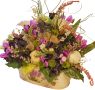 Изкуствени цветя в кошница - Женева - 30 см