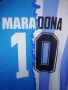 Maradona Napoli Argentina автограф подпис тениска фланелка Наполи Аржентина Марадона размер L футбол, снимка 3