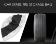 Калъф за резервна гума,1брой, Универсален, За размер гума 13"14"15" - 78922, снимка 2