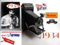 Kodak No. 1 фотоапарат Brownie Pliant Six-16 от 1934г, снимка 1