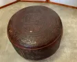Кожен отоман ,османска (табуретка) Еквадор c. 1960 г, снимка 4