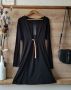 Черна спортно елегантна рокля ХЛ , снимка 1 - Рокли - 45089773