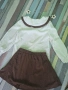 Комплект за момиче риза и поличка 3-4г, снимка 3