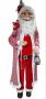Голям декоративен Дядо Коледа с лампа. Височина: 180см 🎅🌟 Подарете си Коледния дух с нашия атрактиве, снимка 1 - Декорация за дома - 45504126