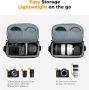 K&F Concept малка чанта за камера през рамо DSLR/безогледални, черна, снимка 2