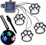 Wallfire LED Paw Decor  соларни светлини 4 ри броя във формата на лапа НОВИ, снимка 3