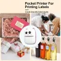 Детски термо принтер Моментално печатащ Bluetooth с 13 ролки хартия 2 цвята, снимка 6