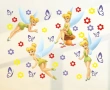 Феи Зън Зън tinkerbell самозалепващ стикер лепенка за стена мебел прозорец детска стая детски, снимка 1