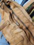 естествена кожа голяма чанта,натурален кафяв цвят  PIECES , снимка 6