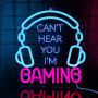 YuanDian LED Неонов знак - Can't Hear You I'm Gaming, снимка 1