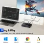 USB 3.0 превключвател 4 компютъра, MLEEDA 4 портов, кабелно дистанционнои, 4 USB 3.0 кабела, снимка 8