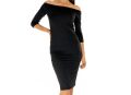 Черна рокля с голи рамене М , S, снимка 1 - Рокли - 45915120