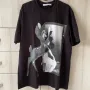 €450 Автентична мъжка тениска Givenchy Bambi Print Monochrome L Large Black, снимка 8