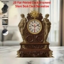 2D Плосък Европейски Стил Дървен Часовник, Тих, Работи на Батерии , снимка 1