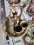 ЛОТ ОТ БРОНЗОВИ СЪДОВЕ С ПОДНОС. , снимка 4