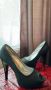 🖤✨ Черни блестящи високи токчета с платформа, снимка 1 - Дамски обувки на ток - 45569517
