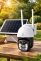 Външна Камера за Наблюдение Със Соларен Панел ,AI, Wi-Fi, 4G SIM, 12MP, IP67, ICSEE, снимка 1