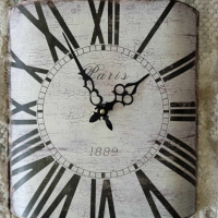 метален ретро стенен часовник, Винтидж стил от Англия​, снимка 1 - Други стоки за дома - 45031850