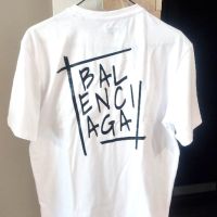 BALENCIAGA 2024 NEW Design тениска бяла , снимка 2 - Тениски - 45569279