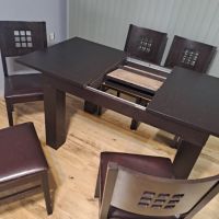Трапезна маса + 6 стола, снимка 3 - Маси - 45472486