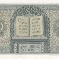 50 центаво 1947, Аржентина, снимка 2 - Нумизматика и бонистика - 45496156