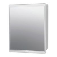 Бял шкаф за баня с огледало, снимка 4 - Шкафове - 45129627