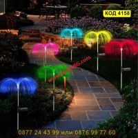 Соларна лампа медуза със 7 цвята - КОД 4158, снимка 9 - Соларни лампи - 45510475