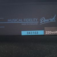 Musical Fidelity /Mark ll/ David-Germany edition, снимка 3 - Ресийвъри, усилватели, смесителни пултове - 45131378