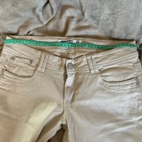 Terranova Нов дамски бежов панталон с ниска талия, М, снимка 8 - Панталони - 45719195