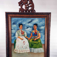 Голяма репродукция - "Двете Фриди" / "The two Fridas", снимка 1 - Картини - 44989122