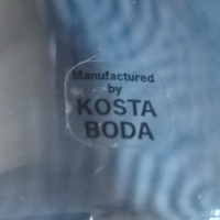 нов вносен шведски стъклен свещник Kosta boda, снимка 3 - Декорация за дома - 45036606