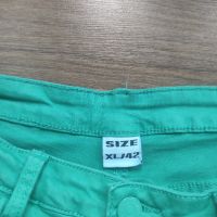 Дамски зелен панталон еластичен , снимка 5 - Панталони - 45481087