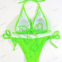 Секси дамски едноцветен бански костюм с разделени презрамки, 8цвята , снимка 11 - Бански костюми - 45483927