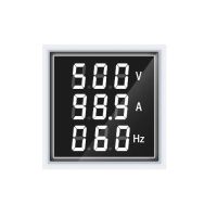Комбиниран AC волтметър, амперметър, честотомер, Син или бял цвят, снимка 2 - Друга електроника - 45075185