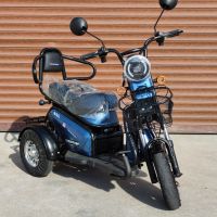 Електрическа триколка М3 двуместна задно синя, снимка 3 - Мотоциклети и мототехника - 36465048