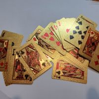 Луксозни позлатени карти за игра, снимка 1 - Карти за игра - 45445636